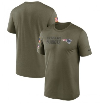 Men's New England Patriots Olive 2022 Salute to Service Legend Team T-Shirt Men's New England Patriots Olive 2022 Salute to Service Legend Team T-Shirt