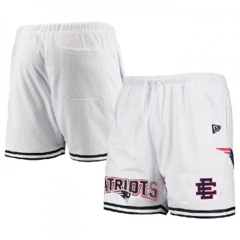 Men's New England Patriots Pro White/Navy Shorts 001 Men's New England Patriots Pro White/Navy Shorts 001