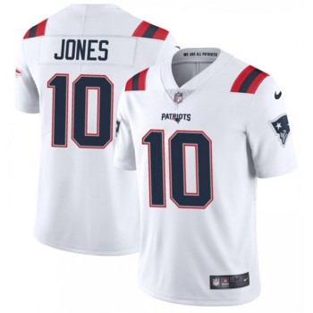 Men's New England Patriots #10 Mac Jones 2021 White Vapor Untouchable Limited Stitched NFL Jersey Men's New England Patriots #10 Mac Jones 2021 White Vapor Untouchable Limited Stitched NFL Jersey