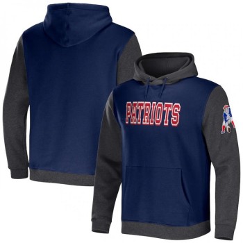 Men's New England Patriots x Darius Rucker Collection Navy/Charcoal Colorblock Pullover Hoodie Men's New England Patriots x Darius Rucker Collection Navy/Charcoal Colorblock Pullover Hoodie