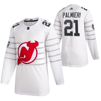 Men's New Jersey Devils #21 Kyle Palmieri 2020 White All Star Stitched NHL Jersey Men's New Jersey Devils #21 Kyle Palmieri 2020 White All Star Stitched NHL Jersey
