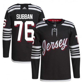 Men's New Jersey Devils #76 P.K. Subban 2021/22 Black Stitched Jersey Men's New Jersey Devils #76 P.K. Subban 2021/22 Black Stitched Jersey