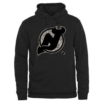 Men's New Jersey Devils Black Rink Warrior Pullover Hoodie Men's New Jersey Devils Black Rink Warrior Pullover Hoodie