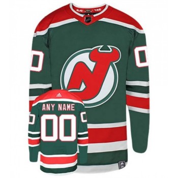 Men's New Jersey Devils Green Personalized Reverse Retro Authentic Stitched NHL Jersey Men's New Jersey Devils Green Personalized Reverse Retro Authentic Stitched NHL Jersey