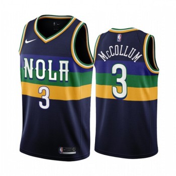 Men's New Orleans Pelicans #3 C.J. McCollum 2022/23 Black City Edition Stitched Basketball Jersey Men's New Orleans Pelicans #3 C.J. McCollum 2022/23 Black City Edition Stitched Basketball Jersey