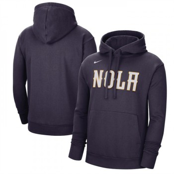 Men's New Orleans Pelicans Navy 2022/23 City Edition Essential Pullover Hoodie Men's New Orleans Pelicans Navy 2022/23 City Edition Essential Pullover Hoodie