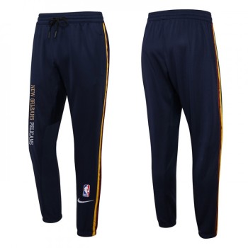 Men's New Orleans Pelicans Navy Performance Showtime Basketball Pants Men's New Orleans Pelicans Navy Performance Showtime Basketball Pants