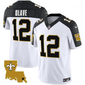 Men's New Orleans Saints #12 Chris Olave White/Black 2023 F.U.S.E. 1987 Legacy Vapor Stitched Jersey Men's New Orleans Saints #12 Chris Olave White/Black 2023 F.U.S.E. 1987 Legacy Vapor Stitched Jersey