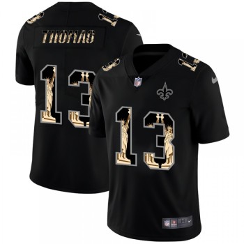 Men's New Orleans Saints #13 Michael Thomas 2019 Black Statue of Liberty Limited Stitched NFL Jersey Men's New Orleans Saints #13 Michael Thomas 2019 Black Statue of Liberty Limited Stitched NFL Jersey