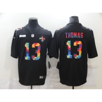 Men's New Orleans Saints #13 Michael Thomas 2020 Black Crucial Catch Limited Stitched Jersey Men's New Orleans Saints #13 Michael Thomas 2020 Black Crucial Catch Limited Stitched Jersey