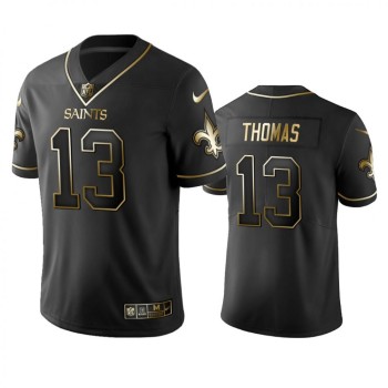 Men's New Orleans Saints #13 Michael Thomas Black 2019 Golden Edition Limited Stitched NFL Jersey Men's New Orleans Saints #13 Michael Thomas Black 2019 Golden Edition Limited Stitched NFL Jersey