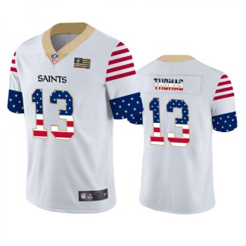 Men's New Orleans Saints #13 Michael Thomas White 2019 USA Flag Fashion Limited Stitched NFL Jersey Men's New Orleans Saints #13 Michael Thomas White 2019 USA Flag Fashion Limited Stitched NFL Jersey