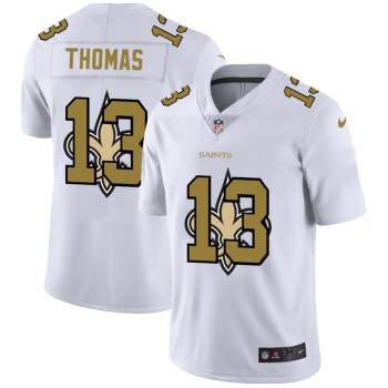 Men's New Orleans Saints #13 Michael Thomas White Shadow Logo Limited Stitched Jersey Men's New Orleans Saints #13 Michael Thomas White Shadow Logo Limited Stitched Jersey
