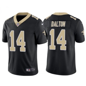 Men's New Orleans Saints #14 Andy Dalton Black Vapor Limited Stitched Jersey Men's New Orleans Saints #14 Andy Dalton Black Vapor Limited Stitched Jersey