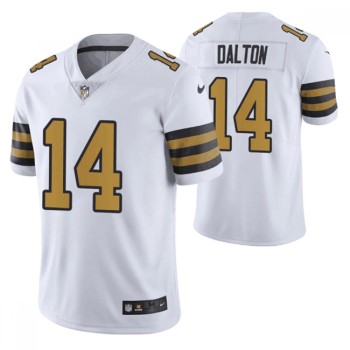 Men's New Orleans Saints #14 Andy Dalton White Color Rush Stitched Jersey Men's New Orleans Saints #14 Andy Dalton White Color Rush Stitched Jersey