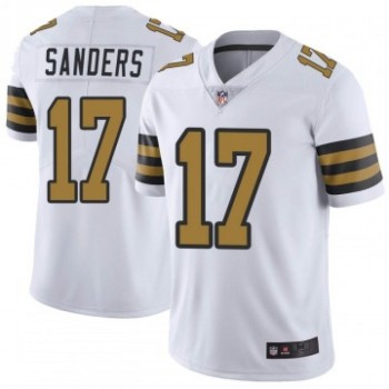 Men's New Orleans Saints #17 Emmanuel Sanders White Color Rush Limited Stitched Jersey Men's New Orleans Saints #17 Emmanuel Sanders White Color Rush Limited Stitched Jersey