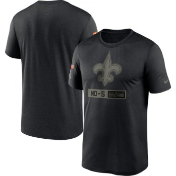 Men's New Orleans Saints 2020 Black Salute To Service Performance T-Shirt Men's New Orleans Saints 2020 Black Salute To Service Performance T-Shirt