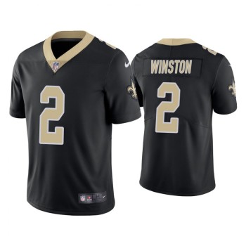 Men's New Orleans Saints #2 Jameis Winston Black Vapor Untouchable Limited Stitched Jersey Men's New Orleans Saints #2 Jameis Winston Black Vapor Untouchable Limited Stitched Jersey