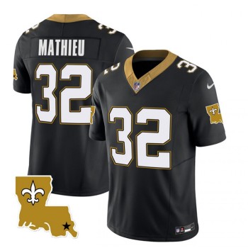 Men's New Orleans Saints #32 Tyrann Mathieu Black 2023 F.U.S.E. 1987 Legacy Vapor Stitched Jersey Men's New Orleans Saints #32 Tyrann Mathieu Black 2023 F.U.S.E. 1987 Legacy Vapor Stitched Jersey