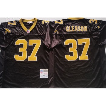 Men's New Orleans Saints #37 GLEASON Black Stitched Jersey Men's New Orleans Saints #37 GLEASON Black Stitched Jersey
