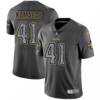 Men's New Orleans Saints #41 Alvin Kamara 2019 Gray Fashion Static Limited Stitched NFL Jersey Men's New Orleans Saints #41 Alvin Kamara 2019 Gray Fashion Static Limited Stitched NFL Jersey