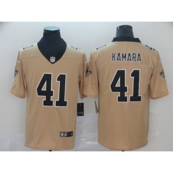Men's New Orleans Saints #41 Alvin Kamara Gold Inverted Legend Stitched NFL Jersey Men's New Orleans Saints #41 Alvin Kamara Gold Inverted Legend Stitched NFL Jersey