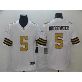 Men's New Orleans Saints #5 Teddy Bridgewater White Color Rush Limited Stitched NFL Jersey Men's New Orleans Saints #5 Teddy Bridgewater White Color Rush Limited Stitched NFL Jersey