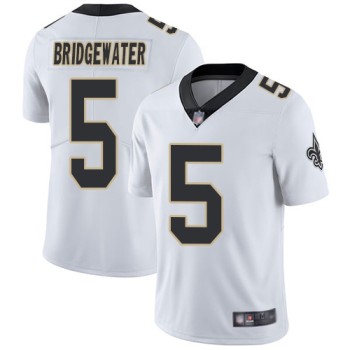 Men's New Orleans Saints #5 Teddy Bridgewater White Vapor Untouchable Limited Stitched NFL Jersey Men's New Orleans Saints #5 Teddy Bridgewater White Vapor Untouchable Limited Stitched NFL Jersey