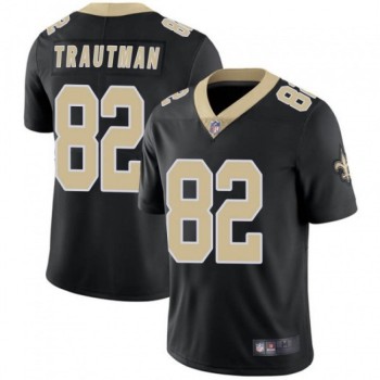 Men's New Orleans Saints #82 Adam Trautman Black Vapor Untouchable Limited Stitched Jersey Men's New Orleans Saints #82 Adam Trautman Black Vapor Untouchable Limited Stitched Jersey