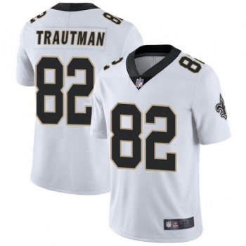 Men's New Orleans Saints #82 Adam Trautman White Vapor Untouchable Limited Stitched Jersey Men's New Orleans Saints #82 Adam Trautman White Vapor Untouchable Limited Stitched Jersey