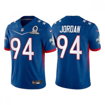Men's New Orleans Saints #94 Cameron Jordan 2022 Royal Pro Bowl Stitched Jersey Men's New Orleans Saints #94 Cameron Jordan 2022 Royal Pro Bowl Stitched Jersey