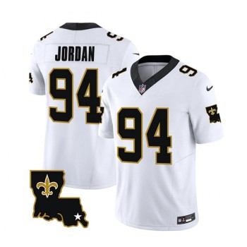 Men's New Orleans Saints #94 Cameron Jordan White 2023 F.U.S.E. 1987 Legacy Vapor Stitched Jersey Men's New Orleans Saints #94 Cameron Jordan White 2023 F.U.S.E. 1987 Legacy Vapor Stitched Jersey