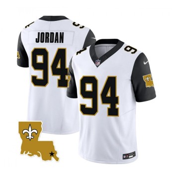 Men's New Orleans Saints #94 Cameron Jordan White 2023 F.U.S.E. 1987 Legacy Vapor Stitched Jersey Men's New Orleans Saints #94 Cameron Jordan White 2023 F.U.S.E. 1987 Legacy Vapor Stitched Jersey