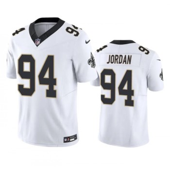 Men's New Orleans Saints #94 Cameron Jordan White 2023 F.U.S.E. Vapor Untouchable Limited Stitched Jersey Men's New Orleans Saints #94 Cameron Jordan White 2023 F.U.S.E. Vapor Untouchable Limited Stitched Jersey