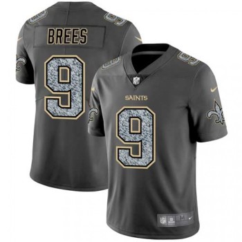 Men's New Orleans Saints #9 Drew Brees 2019 Gray Fashion Static Limited Stitched NFL Jersey Men's New Orleans Saints #9 Drew Brees 2019 Gray Fashion Static Limited Stitched NFL Jersey