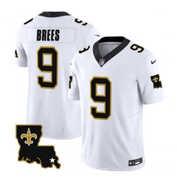Men's New Orleans Saints #9 Drew Brees White 2023 F.U.S.E. 1987 Legacy Vapor Stitched Jersey Men's New Orleans Saints #9 Drew Brees White 2023 F.U.S.E. 1987 Legacy Vapor Stitched Jersey