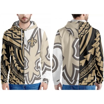 Men's New Orleans Saints Black/Gold Pullover Hoodie Men's New Orleans Saints Black/Gold Pullover Hoodie