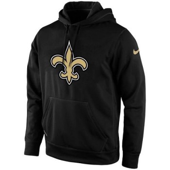 Men's New Orleans Saints Black KO Logo Essential Hoodie 2 Men's New Orleans Saints Black KO Logo Essential Hoodie 2