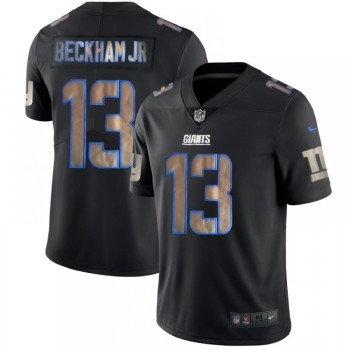 Men's New York Giants #13 Odell Beckham Jr. Black 2018 Impact Limited Stitched NFL Jersey Men's New York Giants #13 Odell Beckham Jr. Black 2018 Impact Limited Stitched NFL Jersey