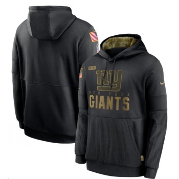 Men's New York Giants 2020 Black Salute to Service Sideline Performance Pullover Hoodie Men's New York Giants 2020 Black Salute to Service Sideline Performance Pullover Hoodie