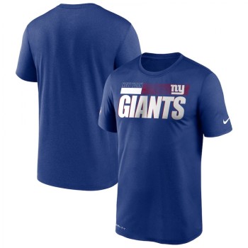 Men's New York Giants 2020 Blue Sideline Impact Legend Performance T-Shirt Men's New York Giants 2020 Blue Sideline Impact Legend Performance T-Shirt