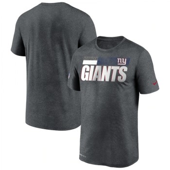 Men's New York Giants 2020 Grey Sideline Impact Legend Performance T-Shirt Men's New York Giants 2020 Grey Sideline Impact Legend Performance T-Shirt