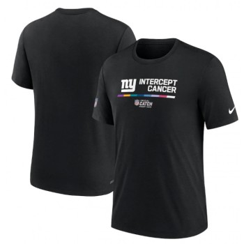 Men's New York Giants 2022 Black Crucial Catch Performance T-Shirt Men's New York Giants 2022 Black Crucial Catch Performance T-Shirt