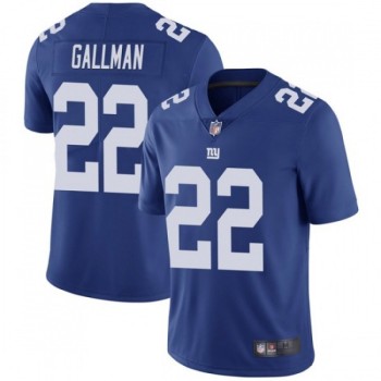 Men's New York Giants #22 Wayne Gallman Blue Vapor Untouchable Limited Stitched Jersey Men's New York Giants #22 Wayne Gallman Blue Vapor Untouchable Limited Stitched Jersey
