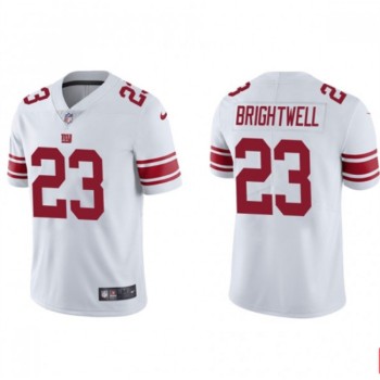 Men's New York Giants #23 Gary Brightwell White Vapor Untouchable Limited Stitched Jersey Men's New York Giants #23 Gary Brightwell White Vapor Untouchable Limited Stitched Jersey