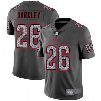 Men's New York Giants #26 Saquon Barkley 2019 Gray Fashion Static Limited Stitched NFL Jersey Men's New York Giants #26 Saquon Barkley 2019 Gray Fashion Static Limited Stitched NFL Jersey