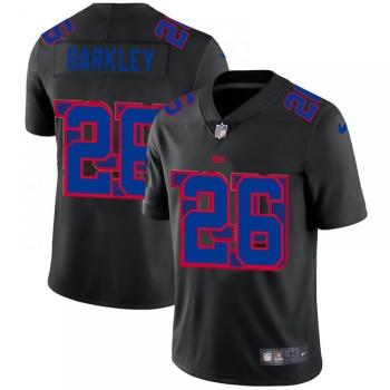 Men's New York Giants #26 Saquon Barkley Black Shadow Logo Limited Stitched Jersey Men's New York Giants #26 Saquon Barkley Black Shadow Logo Limited Stitched Jersey