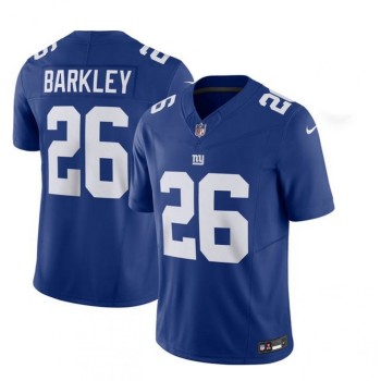 Men's New York Giants #26 Saquon Barkley Blue 2023 F.U.S.E. Vapor Untouchable Limited Stitched Jersey Men's New York Giants #26 Saquon Barkley Blue 2023 F.U.S.E. Vapor Untouchable Limited Stitched Jersey