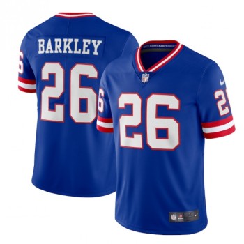 Men's New York Giants #26 Saquon Barkley Royal Classic Vapor Limited Stitched Jersey Men's New York Giants #26 Saquon Barkley Royal Classic Vapor Limited Stitched Jersey