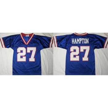Men's New York Giants #27 Rodney Craig Hampton Blue Stitched Jersey Men's New York Giants #27 Rodney Craig Hampton Blue Stitched Jersey